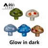 Glow In Dark Mushroom Glass Carb Cap smoke nails Diameter 31mm Bottom 4mm Domeless Banger Nail Flat Bowl Enail Colorful Dab Rig