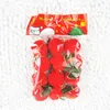 2017 Chiristmas Ağacı Apple dekorasyon 12 adet / grup Yapay küçük mini Kırmızı Elma dekorasyon hediye Noel Ağacı Süs için Sıcak satış