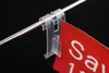 Anpassad PVC Soft Hard Shelf Data Strip Hook Grip Clip Pop Label Hållare Supplermarket Hylla Promotion Sign