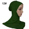 Vente en gros - 1pc 43x45cm plus la taille Modal Musulman Sous Écharpe Chapeau Cap Bonnet Hijab Islamique Tête Porter Cou Poitrine Couverture choisir 20 couleurs