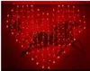 2mx1.6 متر شكل قلب الصمام سلسلة الجنية أضواء 34 قلوب عطلة أضواء عيد الميلاد في الهواء الطلق الزفاف ديكو أضواء الستار racao الاتحاد الأوروبي / الولايات المتحدة /uu.au.plug