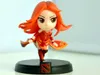 Gratis frakt äkta dota2 spel q version figur lina intersifigure dekoration dota2 lina figur