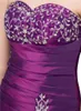 Yeni Ucuz Stok Mor Quinceanera Elbiseler 15 Parti Için Tatlı 16 Örgün Uzun Balo Parti Törenlerinde Stok Boyutu 2-16 QC212