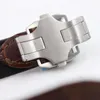 Luxury White Roman Dial Brown Leather Belt Stainless Mens Quartz Fashion Wrist Men Watch Casual Wristwatches Business Watches