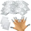 100 Teile/los Aufkleber Decals Aluminium Folie Nail art Soak Off Acryl Gel Polnischen Nagel Entfernung Wraps Remover Make-Up-Tool Carel