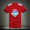 Q650 frete grátis Pink Dolphin T-shirt respirável Vestuário Solid Color Slim Fit Homens de algodão encabeça Casual