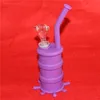 Ny Mini Silicone Bong Water Pipes Glass Bongs Dab Oil Rig Silicone Bubble Water Bong Hookah Colorful