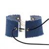 Deckle Jean Denim Choker Necklace Silver Gold Chain Collar Necklaces Wide Chokers fashion Jewelry for Women Gifts will and sandy