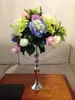 Décoration élégante vase de fleurs en métal slim, vases en fer mental