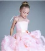 Cloud Little Flower Girl Girls Sukienki na Wesela Baby Party Frocks Sexy Dziecięcy Dress Kids Pufy Prom Party Dresses 2017 Dziewczyny Korowód Sukienka