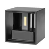 مصباح جدار LED مقاوم للماء 7W 12W لأعلى ولأسفل ضوء الجدار في الهواء الطلق IP65 Surface Cube Lighting للديكور المباني 85-265VAC