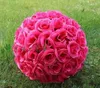 Darmowa Wysyłka 12 Cal 30 cm Ślub Silk Pomander Kissing Ball Flower Ball Dekoruj Kwiat Sztuczny Kwiat Dla Ślubu Ogród Rynek Decora