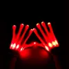 LED -fantastiska handskar Mitts blinkande fingerbelysning handskar färgglada 7 färger ljus show svartvitt