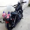 Pólo de bandeira de montagem lateral traseira de motocicleta personalizada com bandeira dos EUA para Harley313G