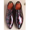 Ny 2017 Top Patent Leather Pointed Oxfords Men Classic Business Shoes Mäns Klänning Skor Äkta Läder Kontor Skor Bröllopsfest SHO