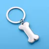 Porte-clés créatif en os de chien, couleur argent, pour garçon et fille, joli cadeau amusant pour hommes et femmes, nouvelle marque, vente en gros