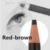 5 färger 1818 Långvarig ögonbryn Penna Vattentät Eye Brow Pen Makeup Tool Mörk / Lätt Kaffe Svart Grå Rödbrun