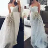 Najnowsze kolumny Moda Suknie Wieczorowe Sexy One Ramię Krótki Rękaw Zipper-Back Formal Party Suknie 2017 Unikalne Design Aplikacje Prom Dresses