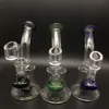 Bongos de gongos de vidro de 6 polegadas com bonges de óleo com pregos de quartzo de 4 mm de espessura de 4 mm 14 mm fêmea de bongueiro fêmea Bong Dab Rigs Tubos de água