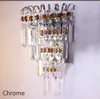 Modern Crystal Wall Lamp Chrome Bedroom Lights Sconce Bedside Living Room Light Lamp