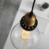 TEARDROP CLEAR GLASS FILAMENT SINGLE PENDANT مصباح معلق الإضاءة قطرة الماء شفافة خمر لمبة علوي شريط تعليق ضوء MEGA BULB