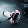Ny bilmonteringssats Q7 Bluetooth FM-sändare MP3-spelare Dual USB-laddare 361 grad Rotation Handsfree-telefonsatser