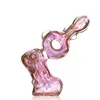 Stylish Pink Pyrex Glass Hammer Pipe: 5.7 Inches, Unique Bubbler for Fashionable Smoking