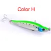 10Colors penna wobbler fiske lockar krokar 10cm 15g Flygfiske Crankbait ABS plast simulering laser hårda beten