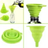 Mini Silicone Gel Foldable Collapsible Style Funnel Hopper Kitchen cooking tools via dhl