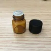 1ml (1/4 Dram) Amber Mini Glass Bottle 1cc Amber Sample Vial Small Essential Oil Bottle Travel Mus
