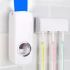 Juegos de baño Nuevo dispensador automático de pasta de dientes Juego de soporte para cepillos de dientes