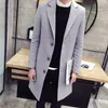 Hurtownia Mężczyzna Trencz Coat Business Casual Kurtka 2016 New Winter Mężczyźni Long Coat Jesień Zima Wiatroodporny Slim Trench Coat Men Fy095