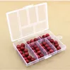 Empty 6 Compartment Plastic Clear Storage Box For Jewelry Nail Art Container Sundries Organizer Free Shipping wen4652