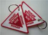 DANGER Ejection Seat Key Tag with Customized Embroidered Logo Accept Any Color and Size 9 x 7 7cm 100pcs lot261C