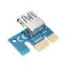 Freeshiping USB3.0 PCI-E Express Riser Card 1x tot 16x Extender Extension Riser Card Adapter 15Pin tot 6pin Power SATA-kabel voor Bitcoin Miner