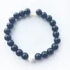 8mm Natural Stone Yoga Energy Beaded Strands Charm Bracelets For Women Men Lover Couple Decor Jewelry