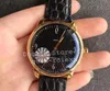 Luxury Mens Automatic Eta Cal.39 Gold Watch Men Original Retro Senator Sixties Leather Germany Watches GF Factory Wristwatches