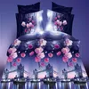 Noble Peonies Çiçek Baskısı 4 PC Yorgan Kapak Setleri Kadın Kız Kral Boyut Boyut Yatak Sayfası Yastık Kılıf Yatak Seti Ev Textil5579300