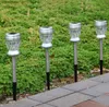 Stal nierdzewna Lawn Słoneczny Light Garden Solar Power Light Outdoor Solar Lampa na zewnątrz Krajobraz Yard LLFA