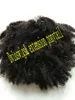 Clip di estensione coda di cavallo con coulisse riccia afro crespa in capelli umani Nero naturale 1b Clip in coda di cavallo