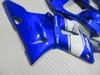 Kit de carenagem gratuito de 7 presentes para Yamaha YZF R1 2000 2001 carenagens brancas azuis YZFR1 00 01 OT25
