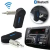 Universal 3.5mm Bluetooth 자동차 키트 A2DP 무선 보조 오디오 음악 수신기 어댑터 핸즈프리 전화 MP3 소매 패키지 DHL