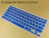 Custodia protettiva per tastiera colorata in silicone morbido per laptop Custodia protettiva per MacBook Pro Air Retina 11 12 13 15 Impermeabile antipolvere Retai3387968