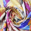 جديد Twill Silk وشاح النساء الهندي طباعة ريشة مربع الأوشحة أزياء التفاف أنثى الفولارد الكبير حجاب شال شال