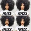 Fashion Bob Kinky Culry Wigs Simulation Human Hair Wave Full wigs For black Women In Stock