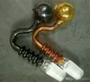 Hot 14mm 18mm Maschio Fumo Pipes Helix Curved colorized Bong di vetro Nail bowl pezzi Two Function Bong di acqua Oil Rigs Glass Bang