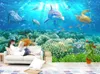 HD Underwater World 3D Backdrop Wall mural 3d wallpaper 3d wall papers for tv backdrop