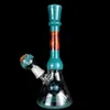 plate-forme d'huile Wig Wag Verre Dab Big Bong Wax Dab Bong Gass Colorful Bong 7.4 '' Blown Glass Water Pipe Fumer Water Bong