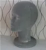 Freeshipping wholesale Female Flocking Foam Bald male Mannequin Head Wigs Hats Glasses Headphone Display Model Stand gray 1PC B613