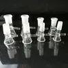 Transparent funnel adapter 14mm Wholesale Glass Bongs Water Pipes Hookah Oil Rigs Smoking with Dropper